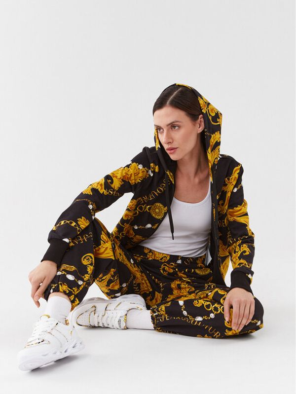 Versace Jeans Couture Versace Jeans Couture Долнище анцуг 75HAA320 Черен Regular Fit