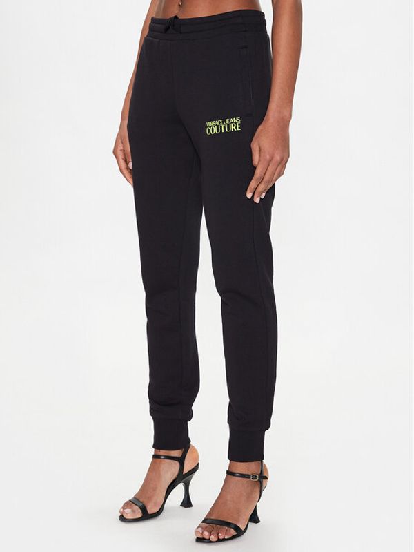 Versace Jeans Couture Versace Jeans Couture Долнище анцуг Logo 74HAAT03 Черен Regular Fit