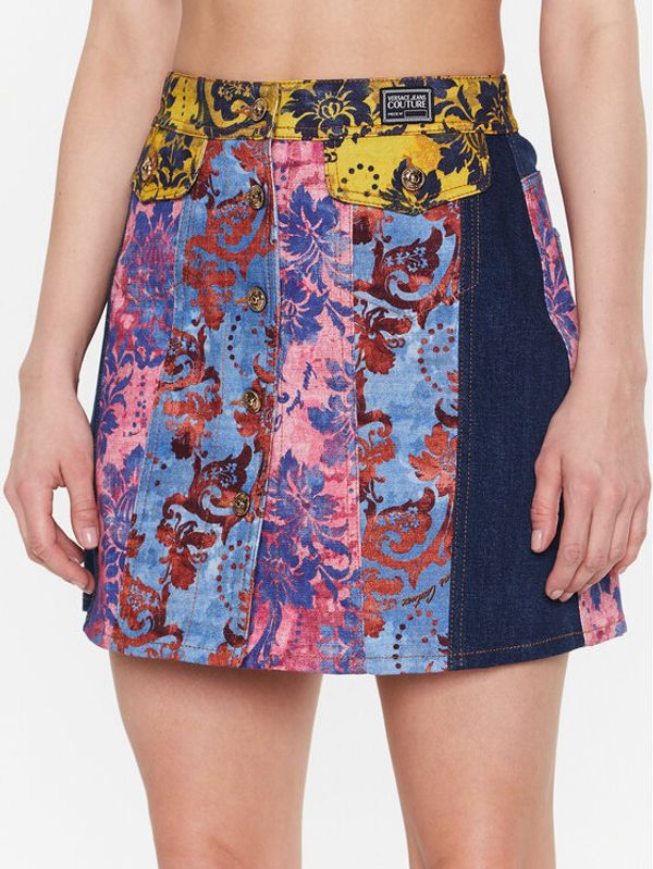 Versace Jeans Couture Versace Jeans Couture Дънкова пола 73HAE85M Цветен Regular Fit