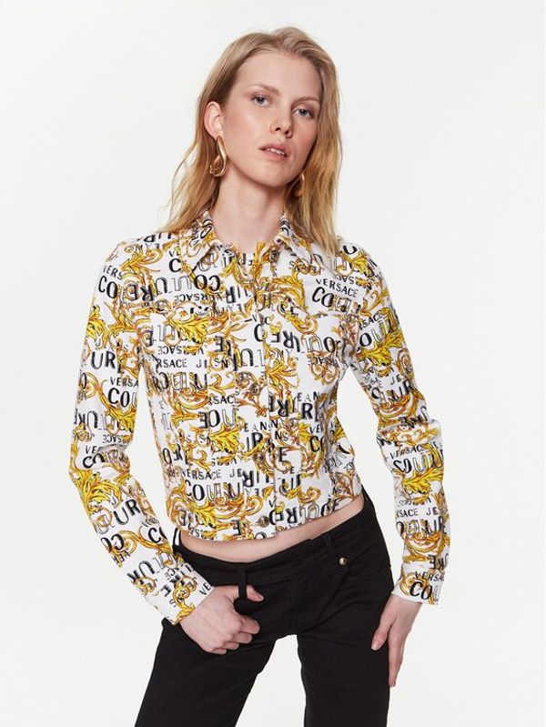 Versace Jeans Couture Versace Jeans Couture Дънково яке 74HAS453 Бял Regular Fit
