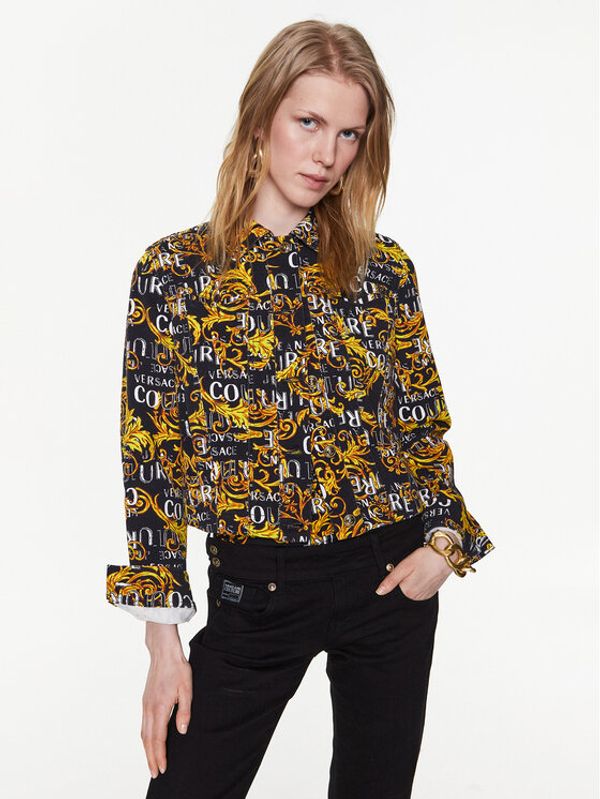 Versace Jeans Couture Versace Jeans Couture Дънково яке 74HAS453 Черен Regular Fit