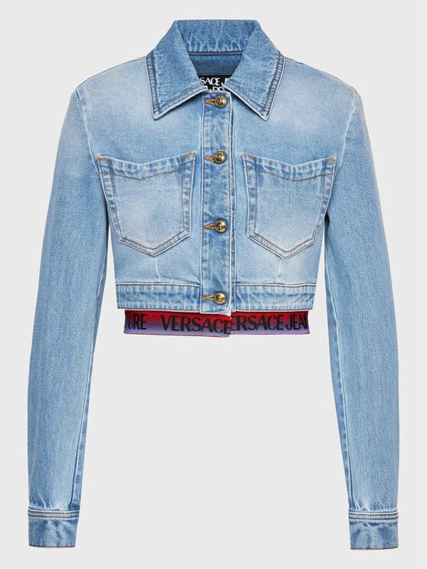 Versace Jeans Couture Versace Jeans Couture Дънково яке 74HAS46B Син Regular Fit