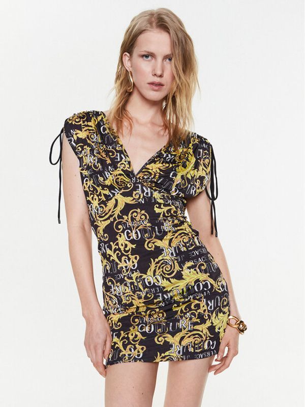 Versace Jeans Couture Versace Jeans Couture Ежедневна рокля 74HAO921 Черен Slim Fit