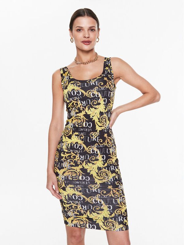 Versace Jeans Couture Versace Jeans Couture Ежедневна рокля 74HAO946 Черен Slim Fit