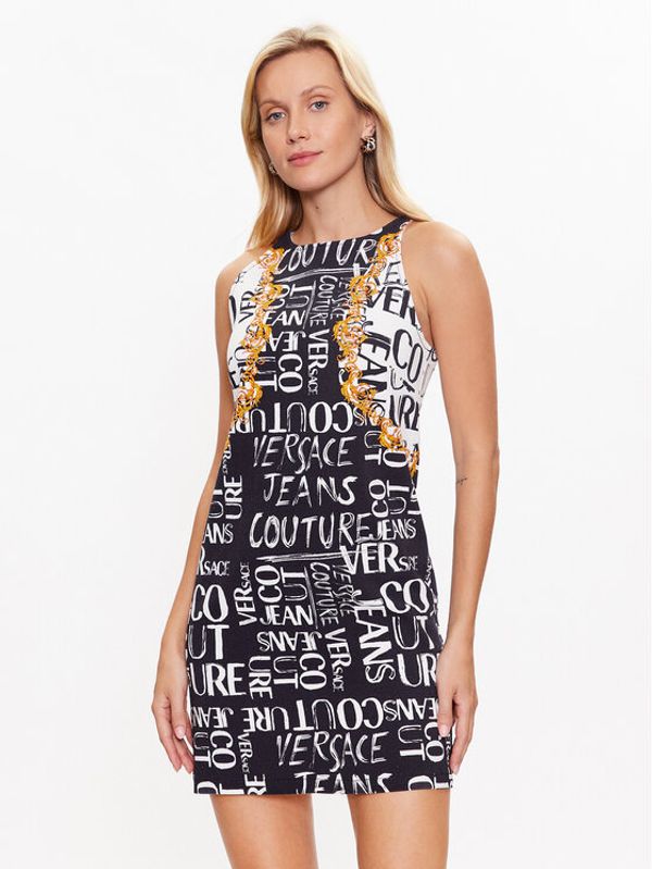Versace Jeans Couture Versace Jeans Couture Ежедневна рокля 74HAO95P Черен Slim Fit