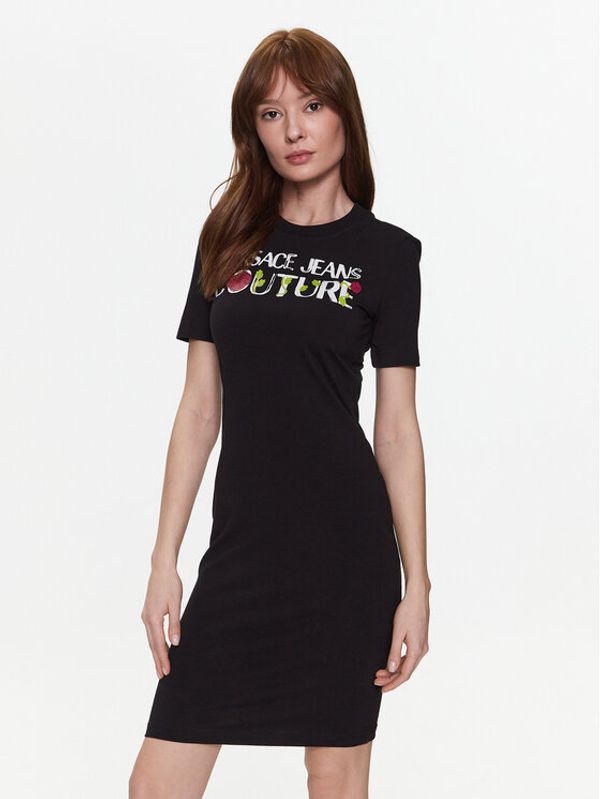 Versace Jeans Couture Versace Jeans Couture Ежедневна рокля 74HAOT15 Черен Regular Fit