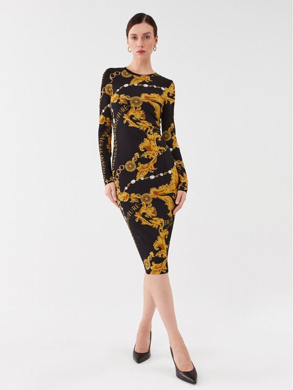 Versace Jeans Couture Versace Jeans Couture Ежедневна рокля 75HAO920 Черен Slim Fit