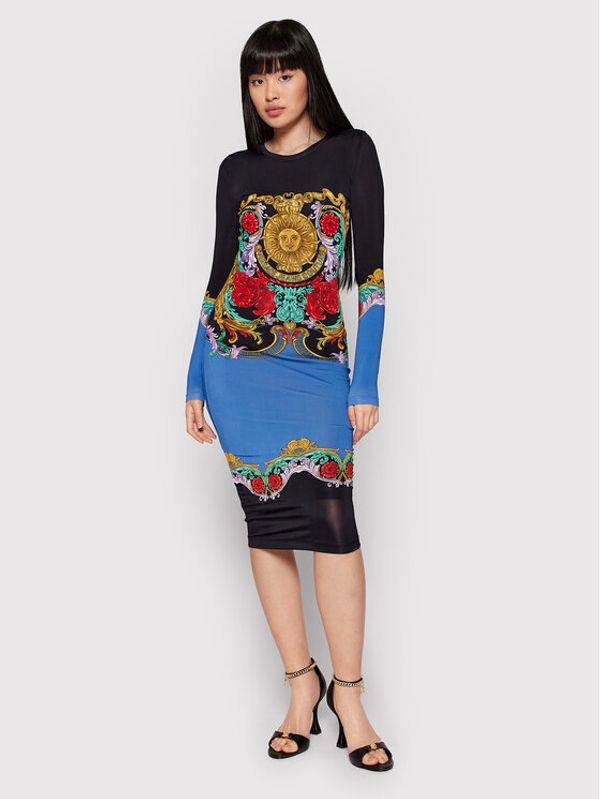 Versace Jeans Couture Versace Jeans Couture Ежедневна рокля Garland Sun 72HAO9A8 Цветен Slim Fit