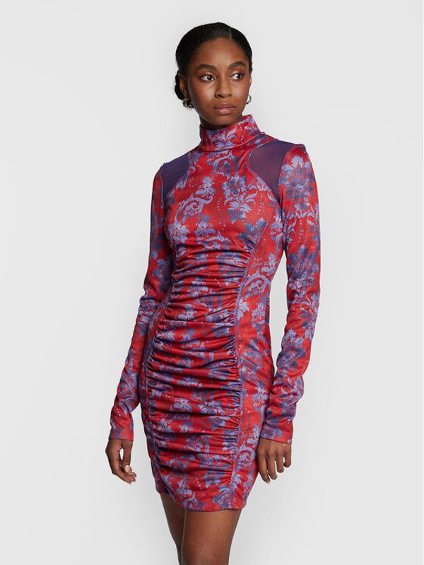 Versace Jeans Couture Versace Jeans Couture Коктейлна рокля 73HAO919 Виолетов Slim Fit