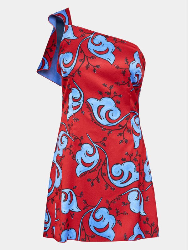 Versace Jeans Couture Versace Jeans Couture Коктейлна рокля 74HAO911 Червен Slim Fit