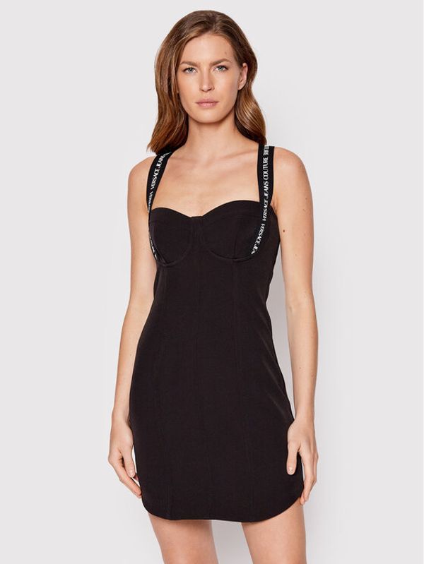 Versace Jeans Couture Versace Jeans Couture Лятна рокля Cady 73HAO917 Черен Slim Fit