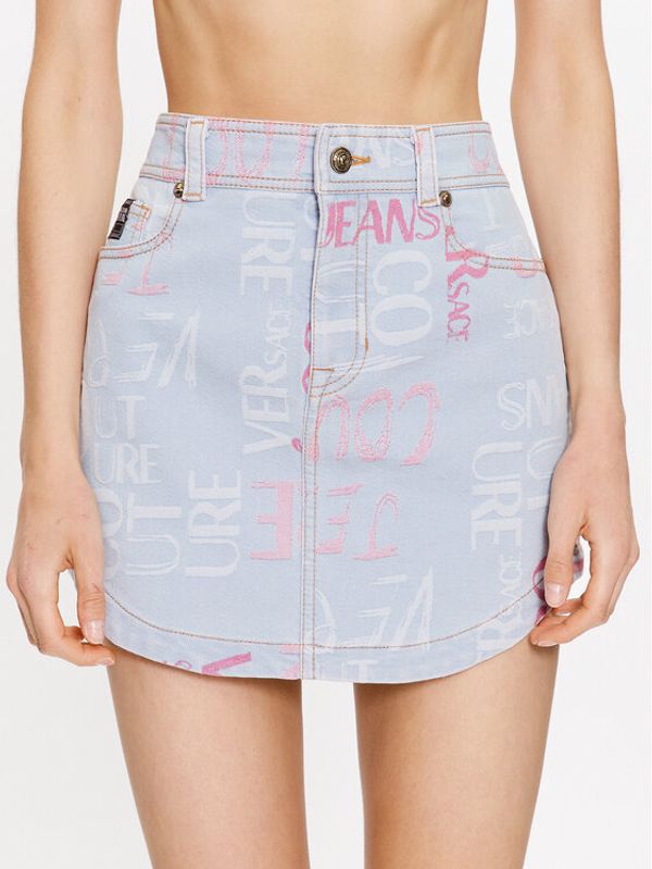 Versace Jeans Couture Versace Jeans Couture Мини пола 74HAE855 Син Regular Fit