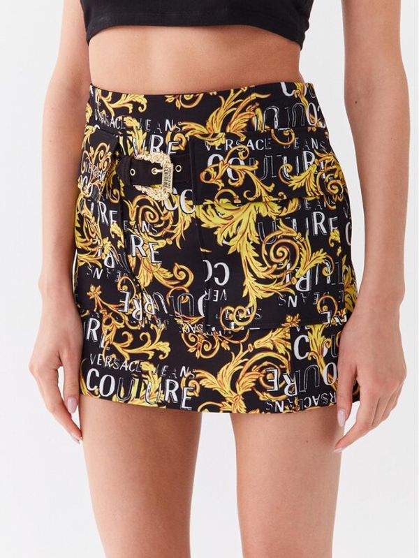 Versace Jeans Couture Versace Jeans Couture Мини пола 74HAE8B9 Черен Regular Fit