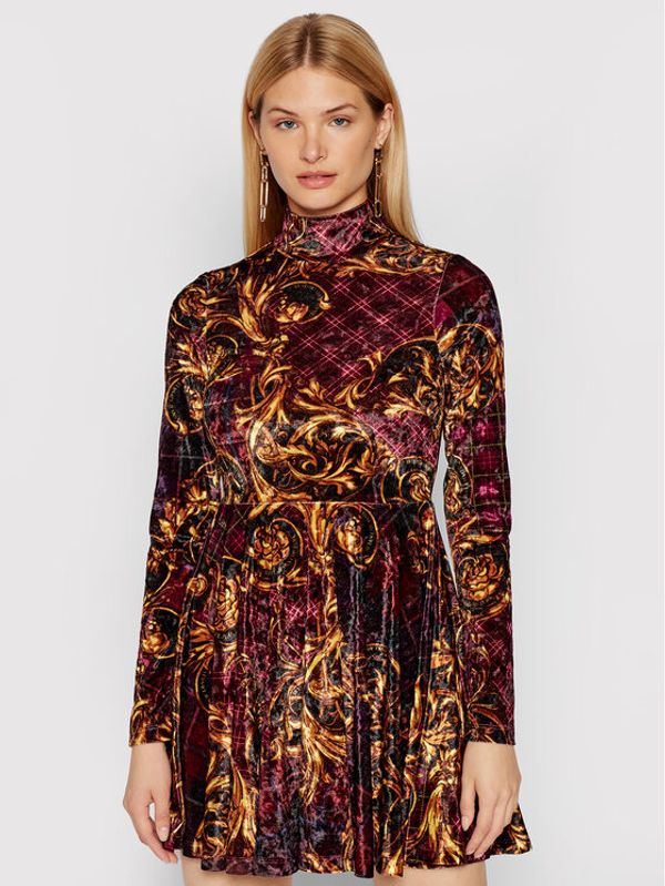 Versace Jeans Couture Versace Jeans Couture Плетена рокля 71HAO928 Черен Regular Fit