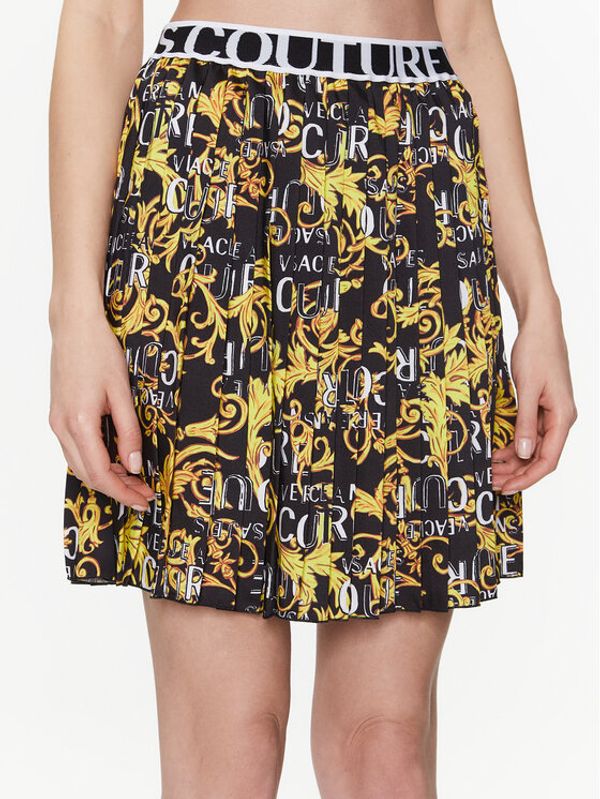 Versace Jeans Couture Versace Jeans Couture Плисирана пола 74HAE820 Черен Regular Fit