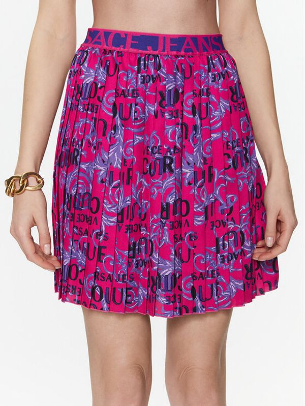 Versace Jeans Couture Versace Jeans Couture Плисирана пола 74HAE820 Розов Regular Fit