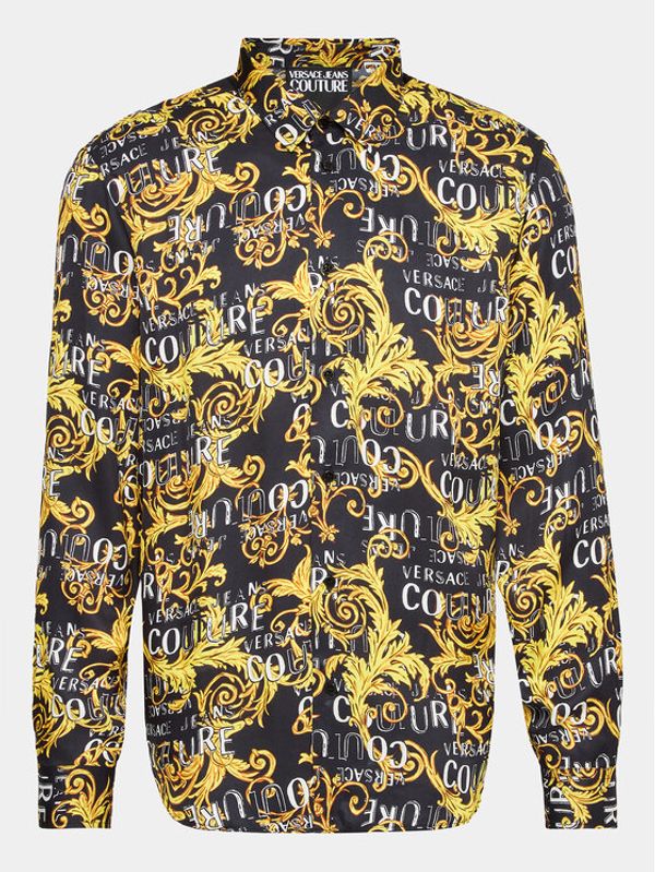 Versace Jeans Couture Versace Jeans Couture Риза 74GAL2R0 Черен Regular Fit