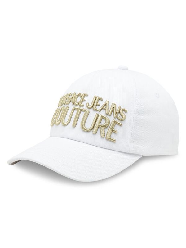 Versace Jeans Couture Versace Jeans Couture Шапка с козирка 74YAZK10 Бял