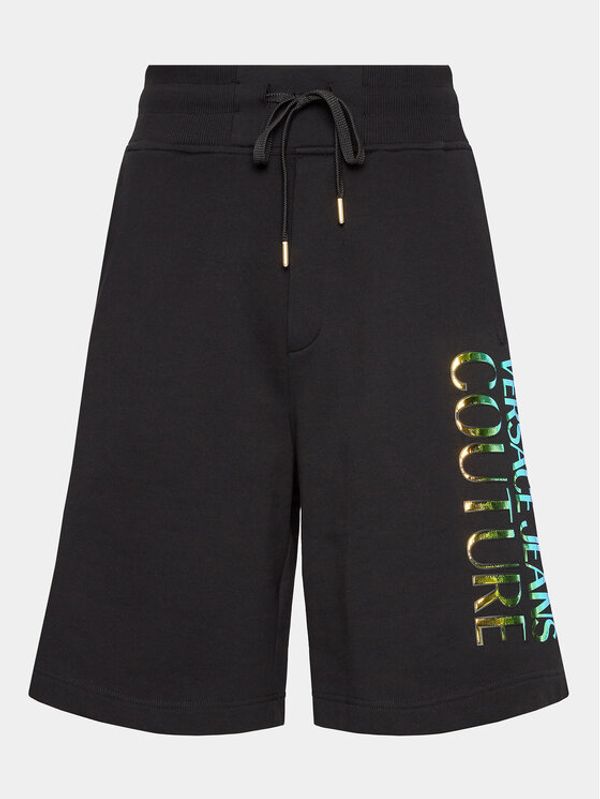 Versace Jeans Couture Versace Jeans Couture Спортни шорти 74GADG06 Черен Regular Fit