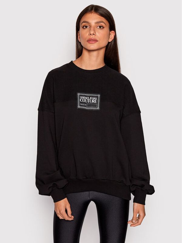 Versace Jeans Couture Versace Jeans Couture Суитшърт 73HAI305 Черен Oversize
