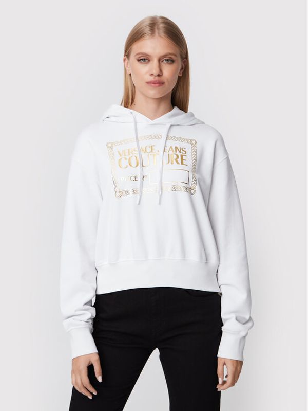 Versace Jeans Couture Versace Jeans Couture Суитшърт 73HAIT11 Бял Relaxed Fit