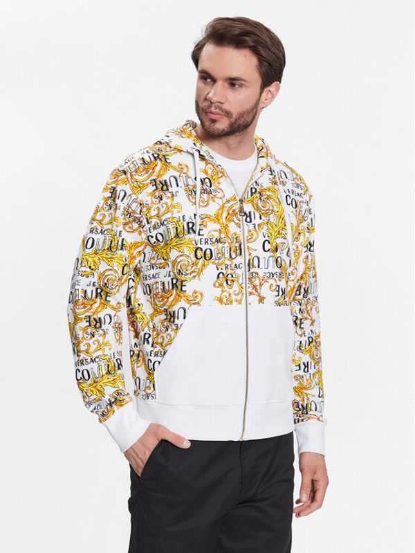 Versace Jeans Couture Versace Jeans Couture Суитшърт 74GAI3Z0 Бял Regular Fit