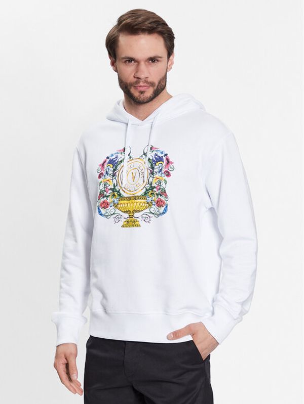 Versace Jeans Couture Versace Jeans Couture Суитшърт 74GAIF01 Бял Regular Fit