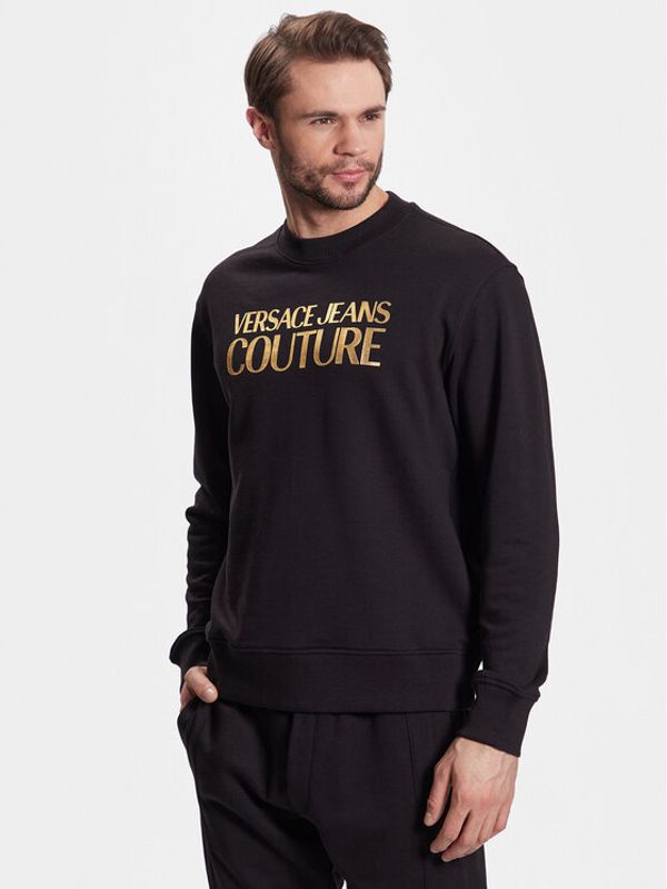 Versace Jeans Couture Versace Jeans Couture Суитшърт 74GAIT01 Черен Regular Fit