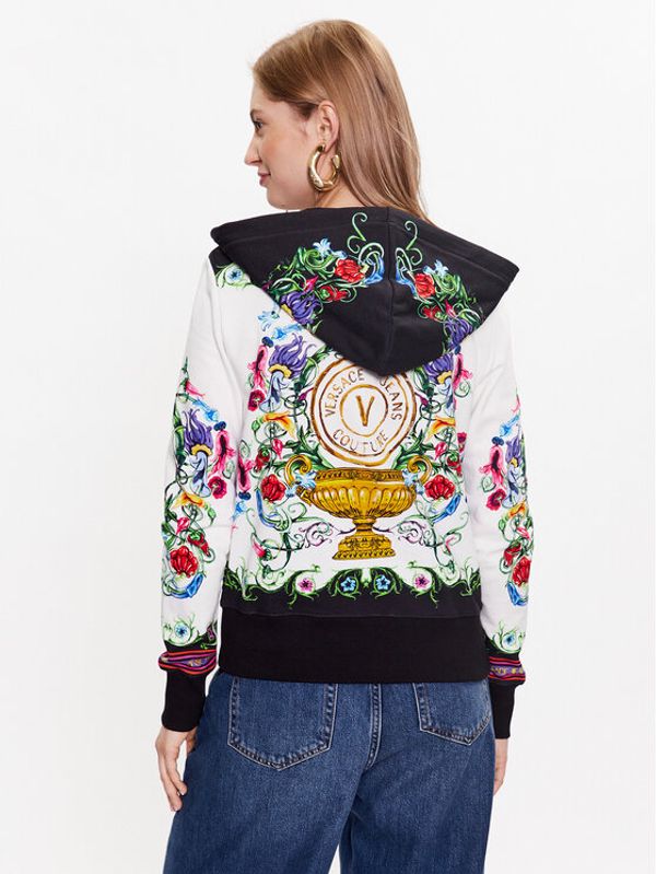 Versace Jeans Couture Versace Jeans Couture Суитшърт 74HAI3A6 Бял Regular Fit