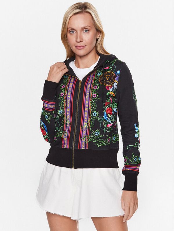 Versace Jeans Couture Versace Jeans Couture Суитшърт 74HAI3A6 Черен Regular Fit