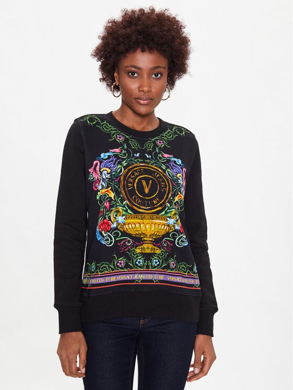 Versace Jeans Couture Versace Jeans Couture Суитшърт 74HAI3A9 Черен Regular Fit
