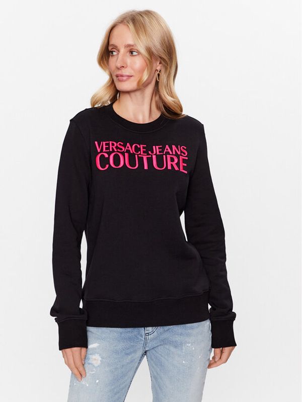 Versace Jeans Couture Versace Jeans Couture Суитшърт 74HAIT02 Черен Regular Fit