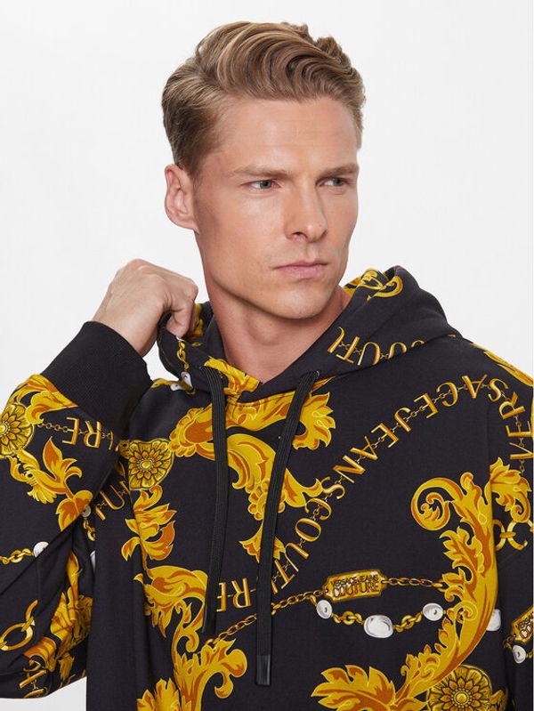 Versace Jeans Couture Versace Jeans Couture Суитшърт 75GAI3C0 Черен Regular Fit