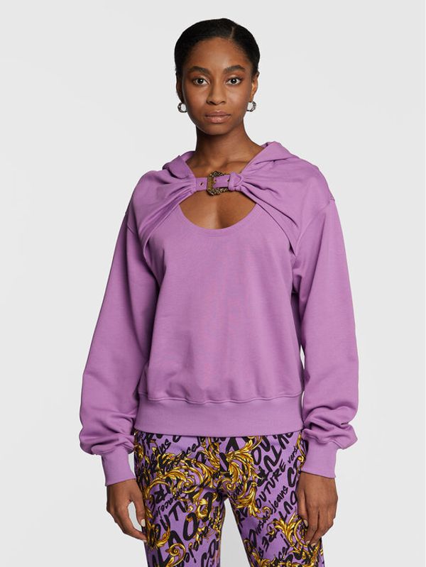 Versace Jeans Couture Versace Jeans Couture Суитшърт Basic 73HAI312 Виолетов Relaxed Fit