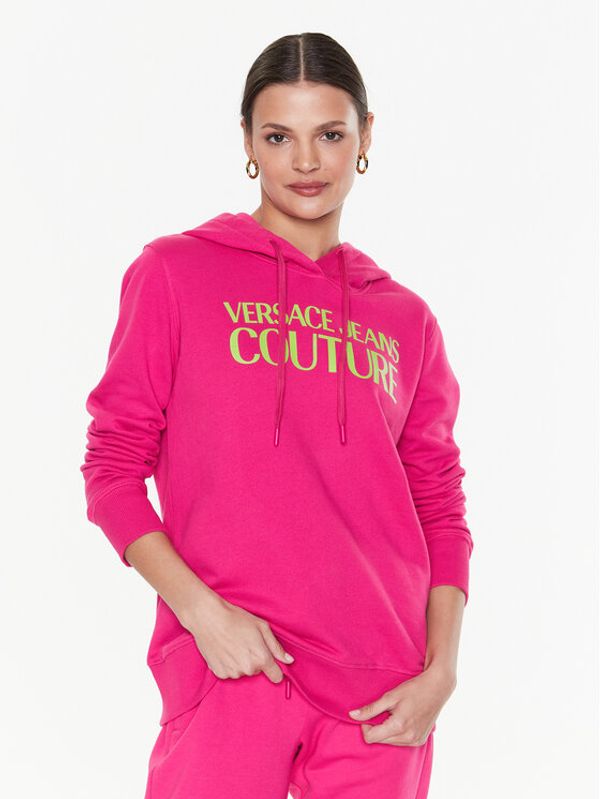 Versace Jeans Couture Versace Jeans Couture Суитшърт Logo 74HAIT03 Розов Regular Fit