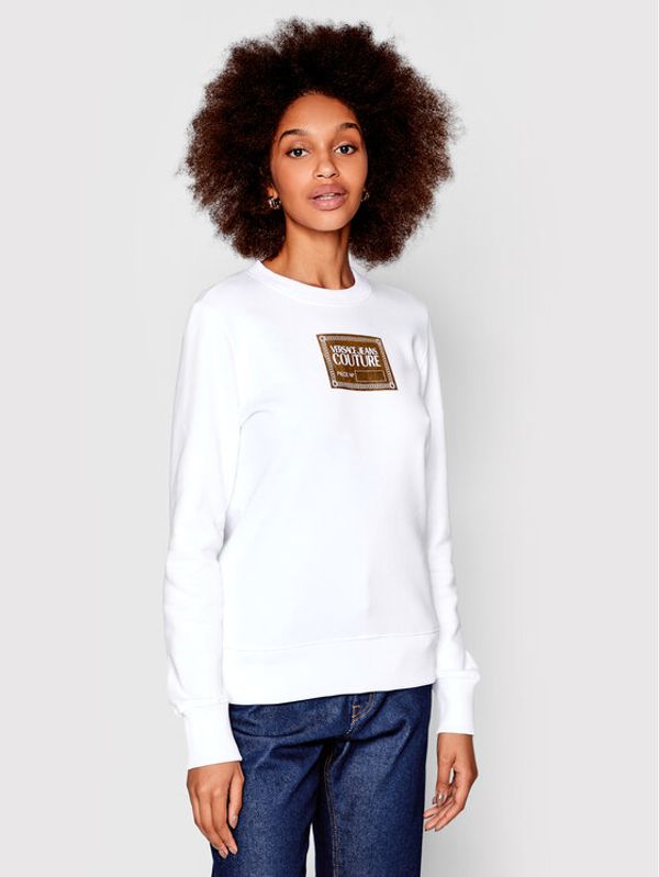 Versace Jeans Couture Versace Jeans Couture Суитшърт Piece 73HAIG02 Бял Regular Fit