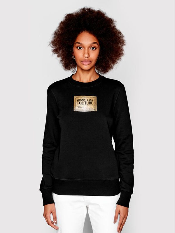 Versace Jeans Couture Versace Jeans Couture Суитшърт Piece 73HAIG02 Черен Regular Fit