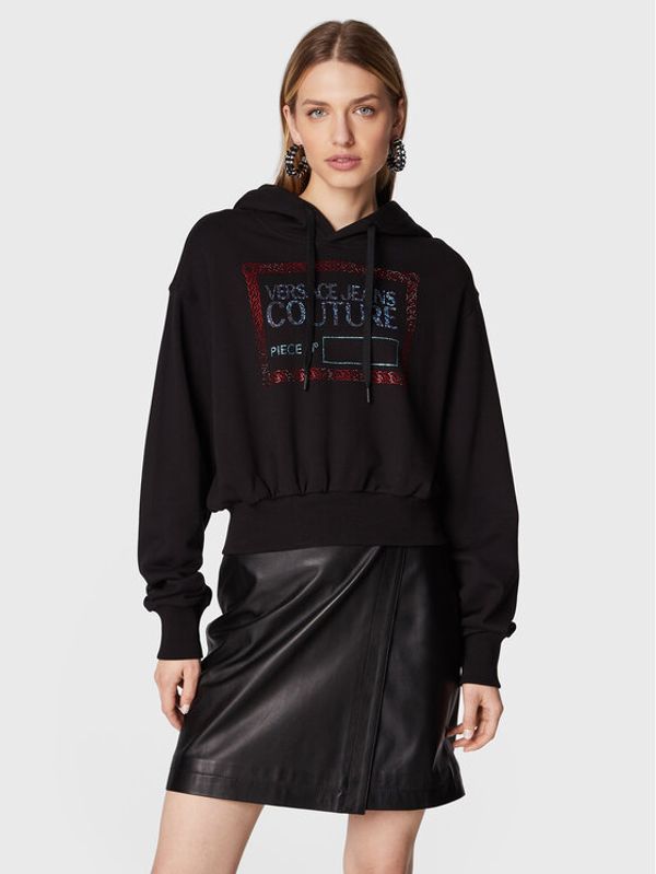 Versace Jeans Couture Versace Jeans Couture Суитшърт Piece 73HAIT12 Черен Regular Fit