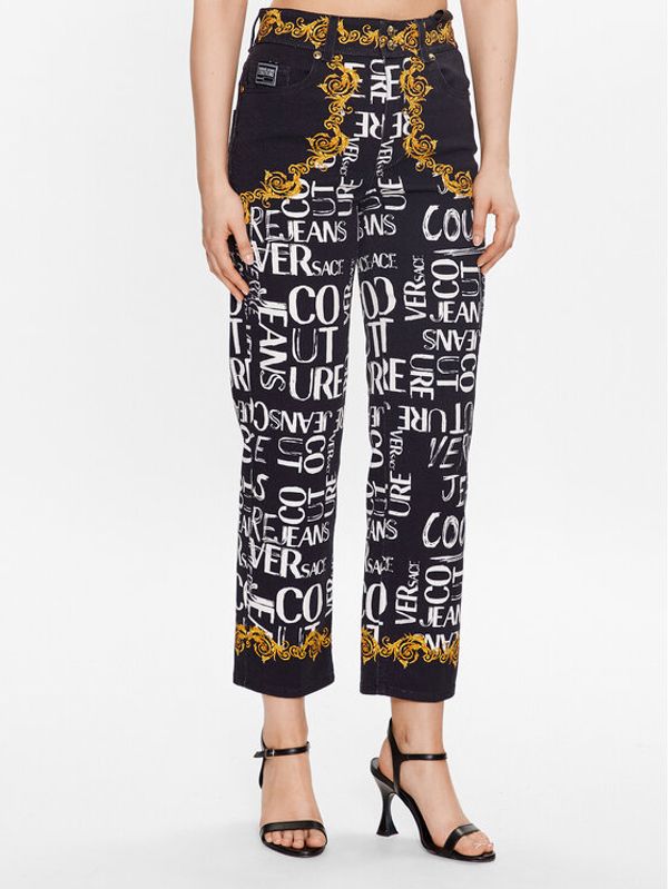 Versace Jeans Couture Versace Jeans Couture Текстилни панталони 74HAB5TP Черен Regular Fit