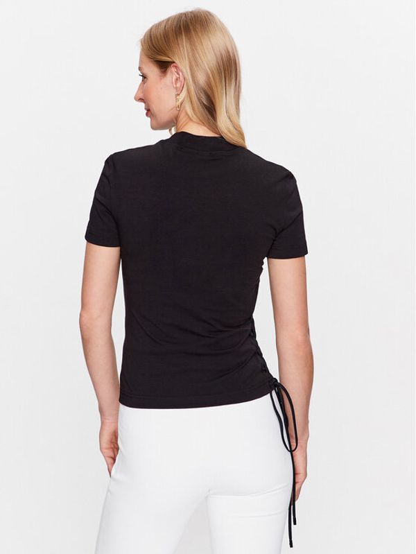 Versace Jeans Couture Versace Jeans Couture Тишърт 74HAHF02 Черен Regular Fit