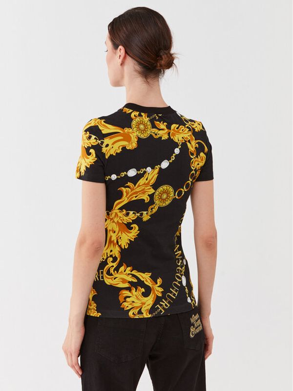 Versace Jeans Couture Versace Jeans Couture Тишърт 75HAH608 Черен Slim Fit