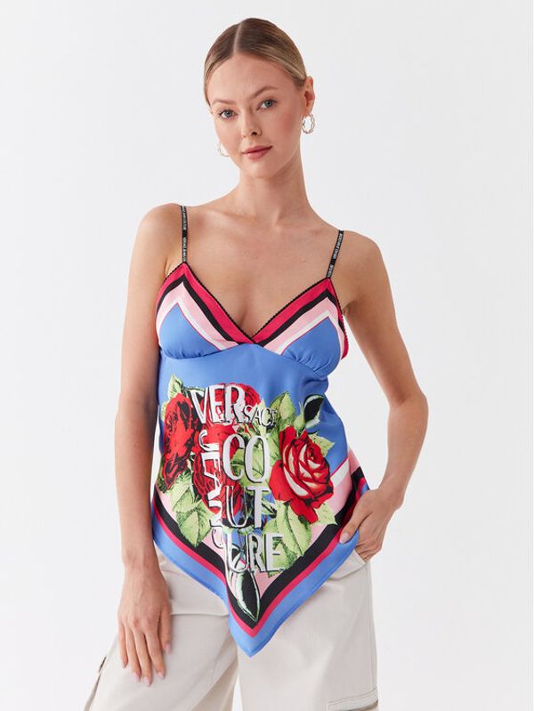 Versace Jeans Couture Versace Jeans Couture топ 74HAM225 Син Regular Fit