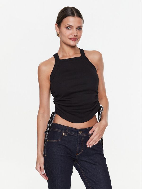 Versace Jeans Couture Versace Jeans Couture топ 74HAM605 Черен Slim Fit