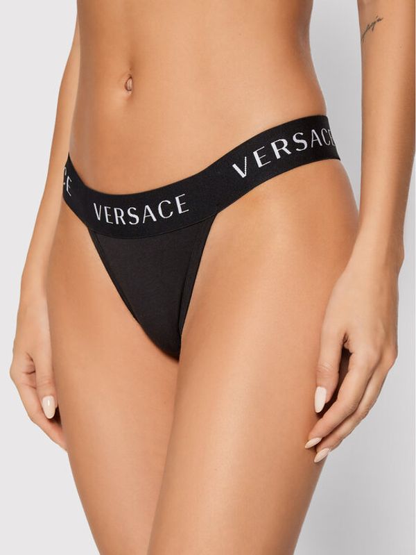 Versace Versace Бикини тип прашка Donna AUD04070 Черен