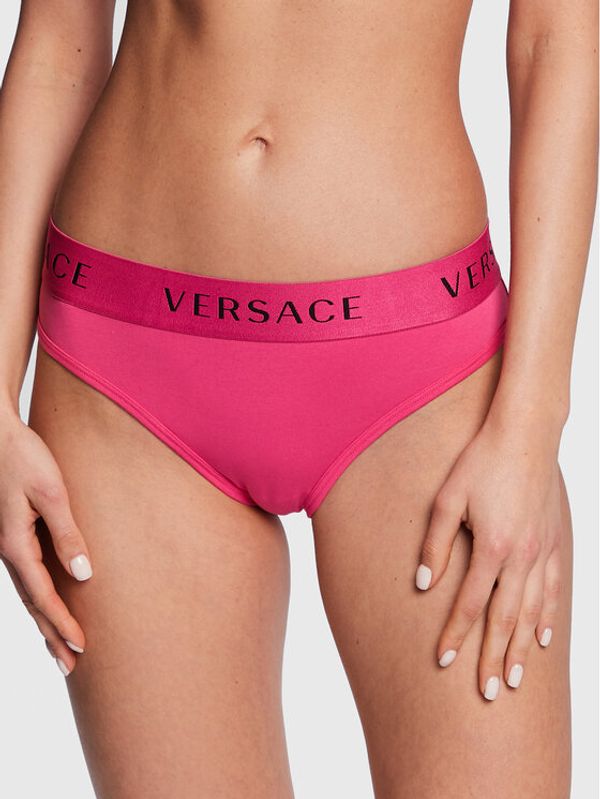 Versace Versace Класически дамски бикини Logo AUD04071 Розов