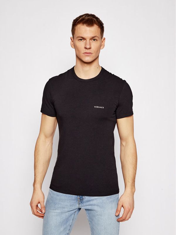 Versace Versace Тишърт Mc Girocollo AUU04023 Черен Slim Fit