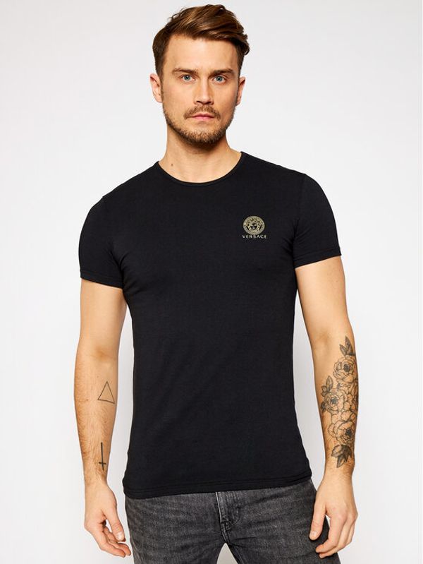Versace Versace Тишърт Medusa AUU01005 Черен Regular Fit