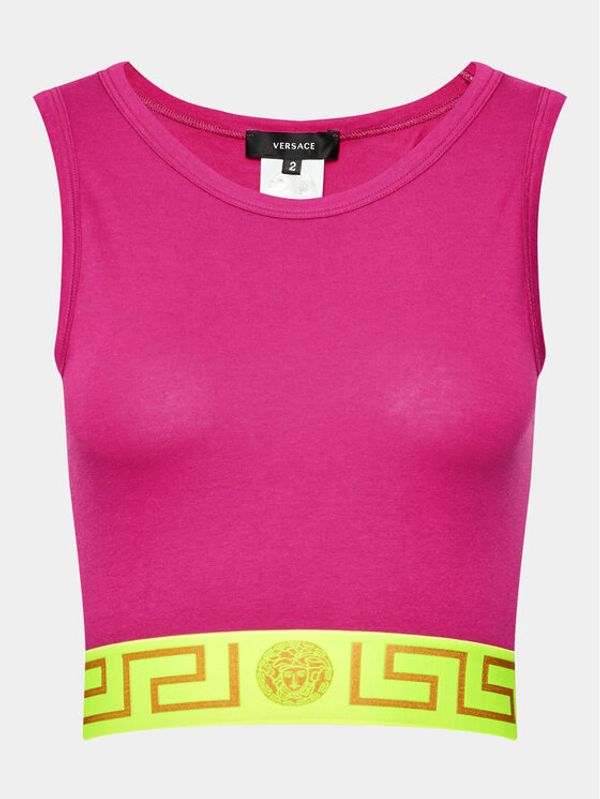 Versace Versace топ 1008598 Розов Slim Fit