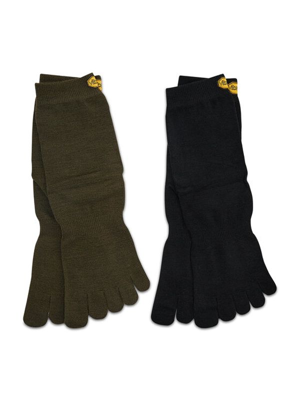 Vibram Fivefingers Vibram Fivefingers Комплект 2 чифта дълги чорапи мъжки Wool Blend Crew S15C12P Черен