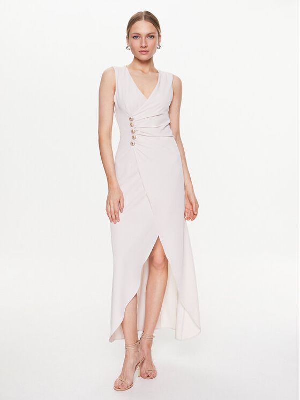 ViCOLO ViCOLO Официална рокля Abito TE0027 Бежов Regular Fit